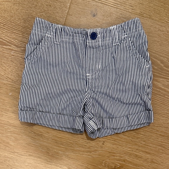 Carter's Black and White Striped Kids Shorts - Picture 1 of 3